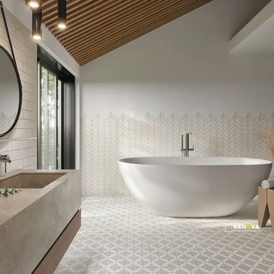 CHAPTER 5 - MODERN MIXER CHEVRON MOSAIC 8.375" X 16.125" - FLOJEF655 - 5