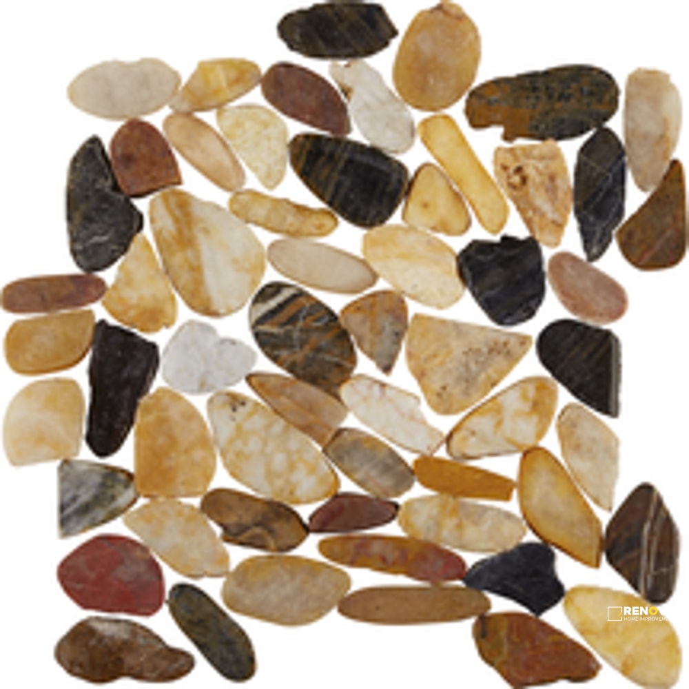 PIETRA ART PEBBLES MIXED SALAD FLAT 12"  X12" - FLOTIL1407 - 2