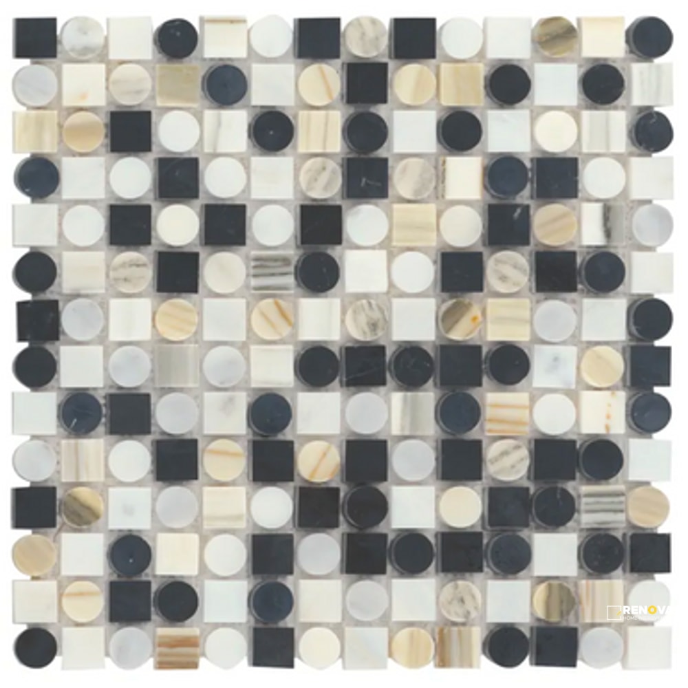 MODNI MONROE BLEND MOSIAC HONED 12" X 12" - 4