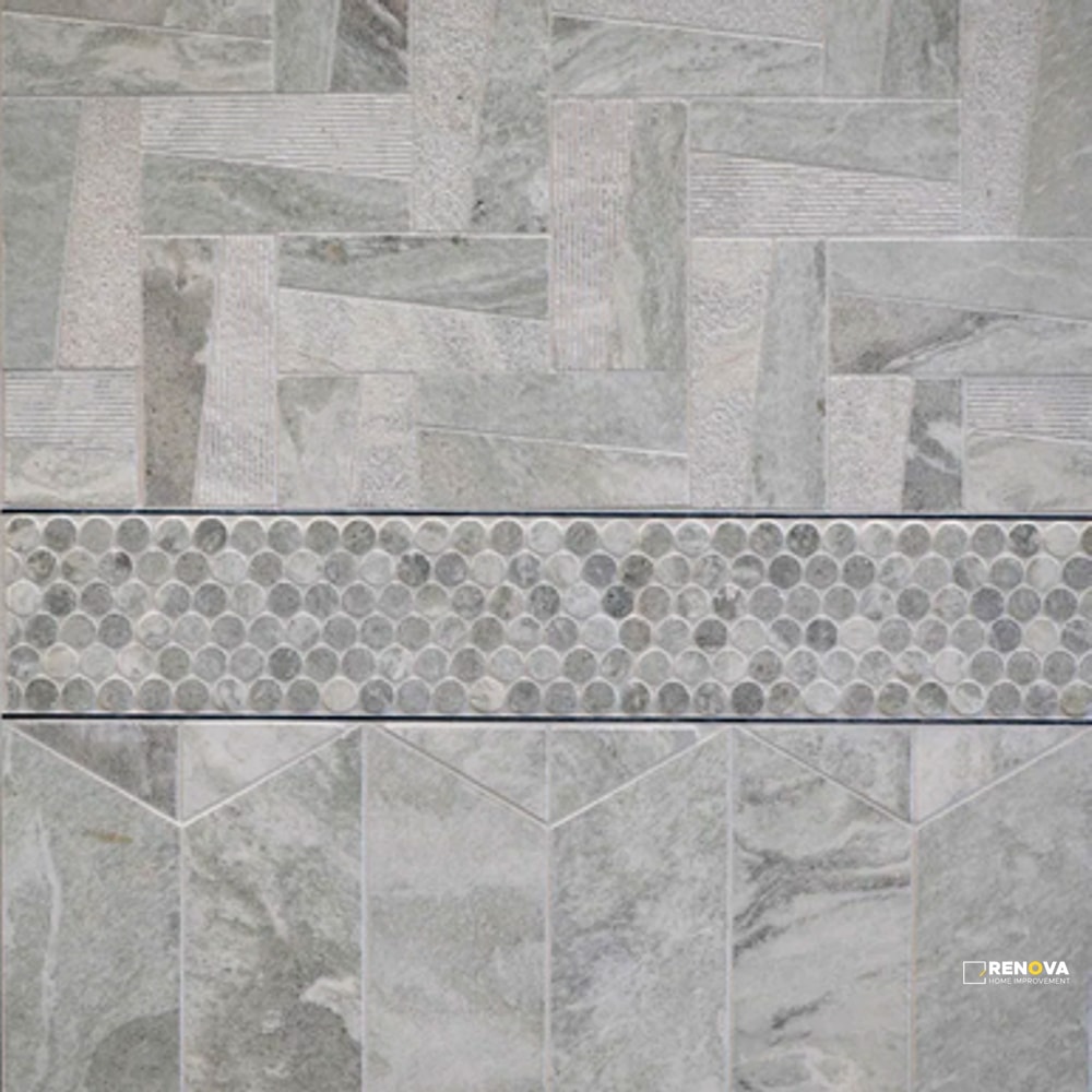 JADE HONED PENNY ROUND MOSAIC 3/4" - 4