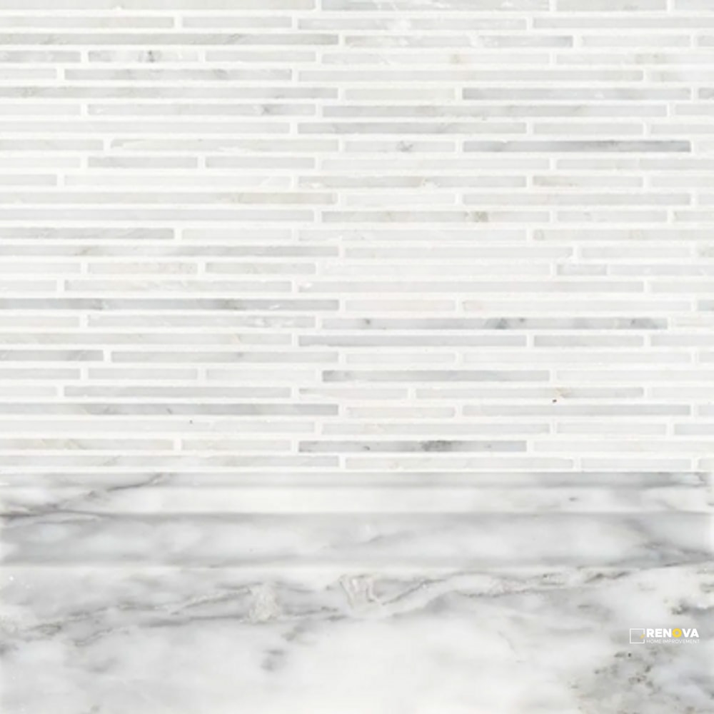 CHAPTER 15 - STATUARIO MINI STICKS MOSAIC 11-1/4" X 12" - 3