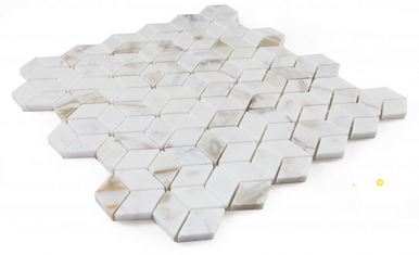 CUBIC CALACATTA GOLD MOSAIC 11.75" X 12" - 2