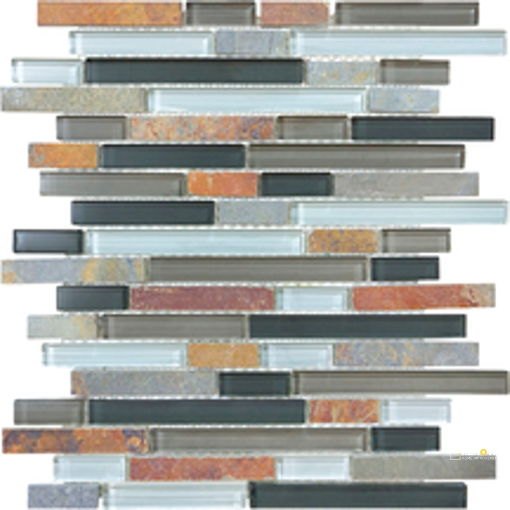 PIETRA ART BLISS SMOKY MICA RANDOM SIZE PATTERN LINEAR MOSAIC - RSP5/8