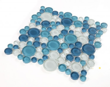 LADY OCEAN MOSAIC 10.75" X 10.75" - 3