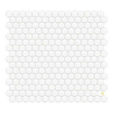 CHAPTER ES - ESSENTIALS PENNY ROUND WHITE GLOSS MOSAIC 3/4" - 4