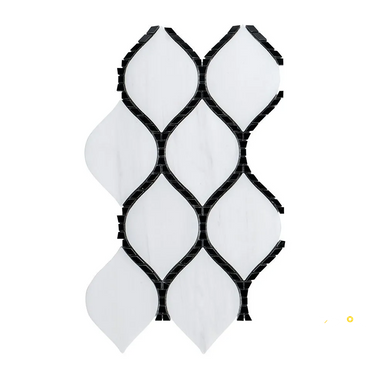 CHAPTER 18 - ROTUNDA NERO MARQUINA BATON ROUGE MOSAIC ON 8-1/8" X 14-3/4" - 4