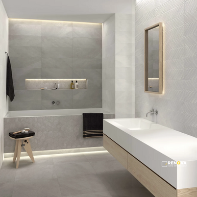 TEXTUALITY MATTE TEXTURED WALL TILE 16" X 47" - 2