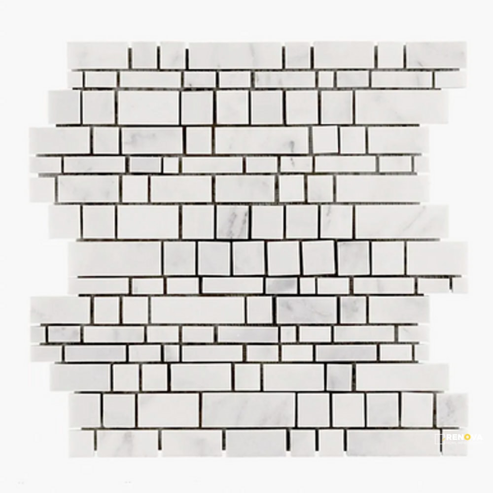 CHAPTER 3 - STREAM STONE MODERNA PATTERN MOSAIC 12-3/8" X 12" - 3