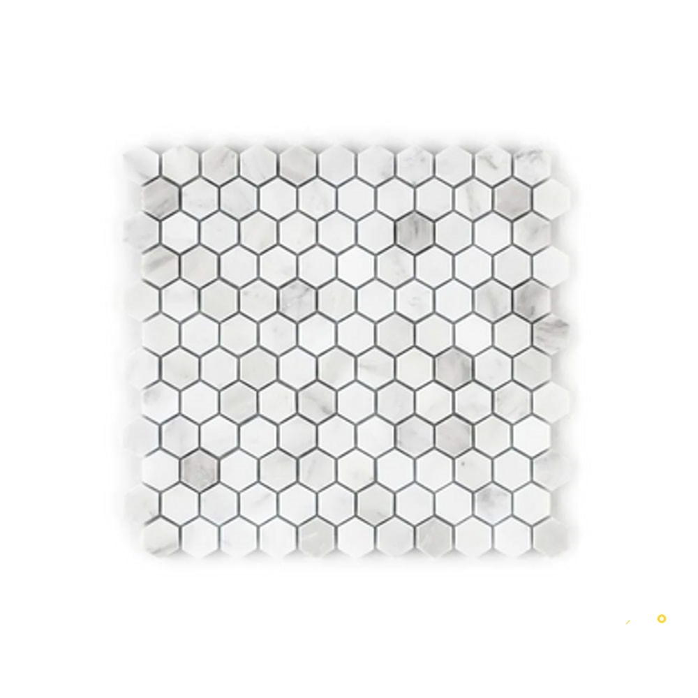 CHAPTER 15 - STATUARIO HEXAGON MOSAIC 3/4" ON 11-5/8" X 11-1/4" - 4