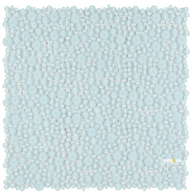 LADY TURQUOISE MOSAIC 10.75" X 10.75" - 2