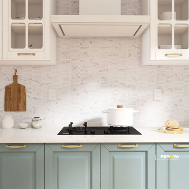 PICKET STATUARIO MATTE MOSAIC 10.25" X 13.5" - 2