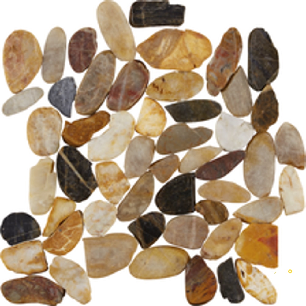 PIETRA ART PEBBLES MIXED SALAD FLAT 12" X12" - FLOTIL1407