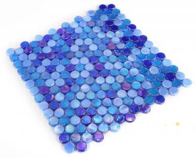 LAGUNA OCEAN PENNY MOSAIC 11.25" X 11.25" - 3