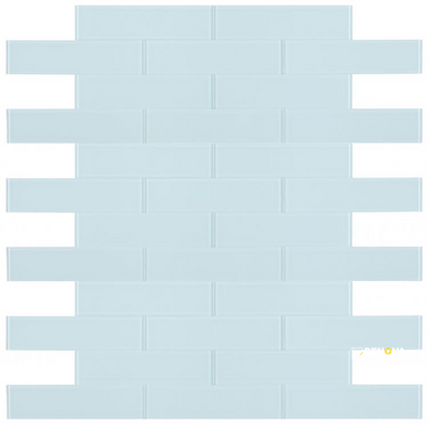 LUCY TURQUOISE GLOSSY MOSAIC 4" X 16" - 2