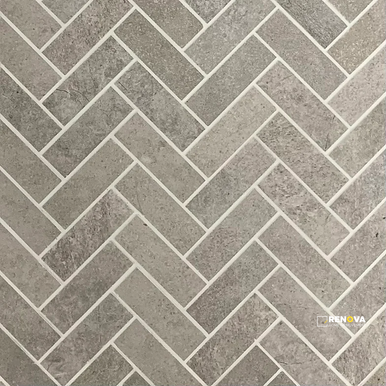 BLENDED MATTE HERRINGBONE MOSAIC 1" X 3" - 2