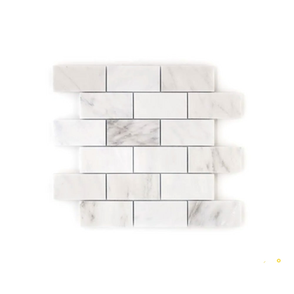CHAPTER 15 - STATUARIO BRICK MOSAIC 2" X 4" ON 12" X 12" - 2
