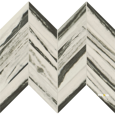 VERTUO MATTE CHEVRON MOSAIC 2X5 - 12X12 - 2