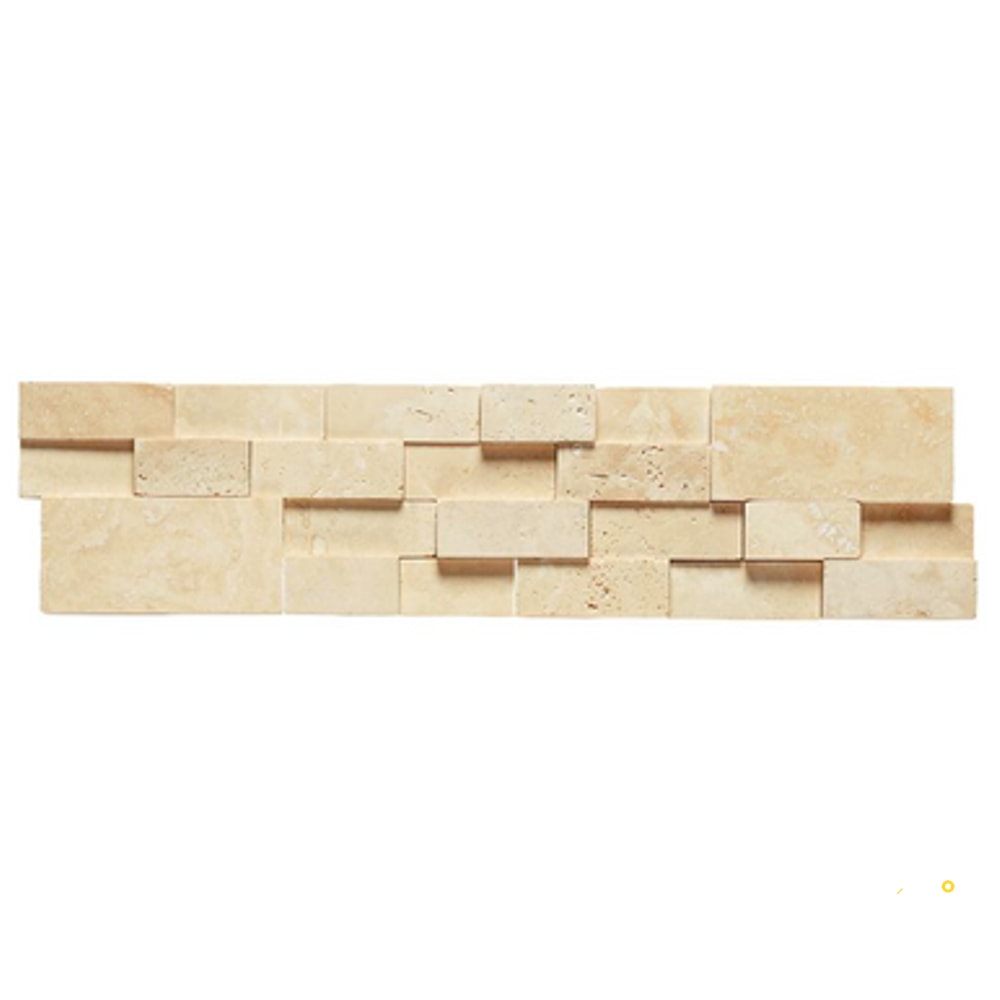 IVORY HONED 3D STACKED STONE 5-7/8" X 24" - 4