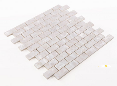 PEARL LARGE BRICK MOSAIC 11.75" X 11.75" - 4