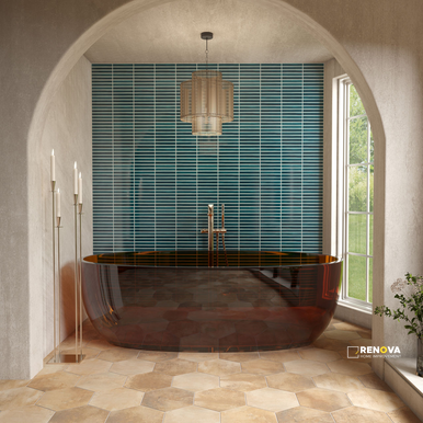 COTTO REVIAL GLOSSY STACKED MOSAIC 1X6 - 12X12 - 4
