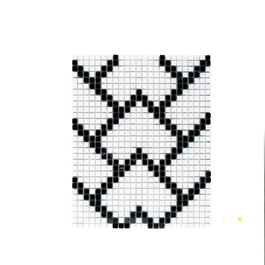 CHAPTER 18 - ROTUNDA NERO MARQUINA JUNEAU MOSAIC ON 10" X 12-5/8" - 3