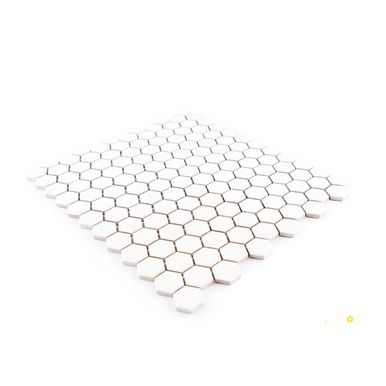 CHAPTER ES - ESSENTIALS HEXAGON WHITE GLOSS MOSAIC 7/8" - 3