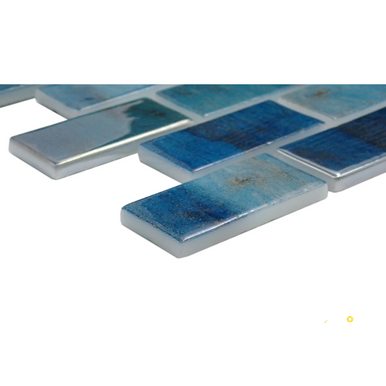 WATERLACE GLOSSY 1X2 OFFSET MOSAIC 10X12 - 5
