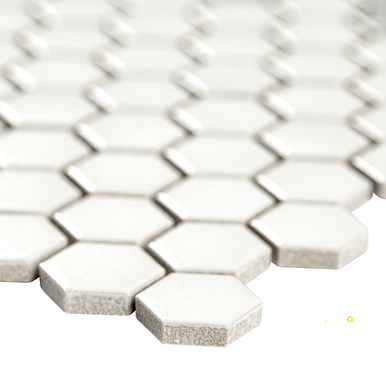 WHITE AND GRAY MOD PETAL PATTERN MATTE ( 14.55 SF PER BOX ) - 3