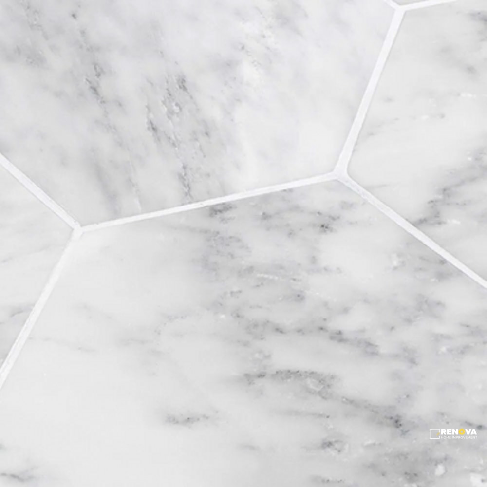 CHAPTER 15 - STATUARIO MARBLE HEXAGON FIELD 8" - 2