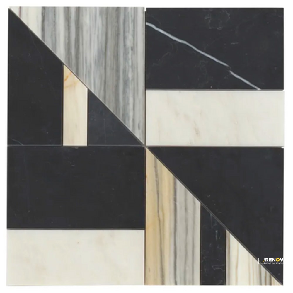 MODNI LENNOX BLEND MOSAIC HONED 16" X 16" - 3