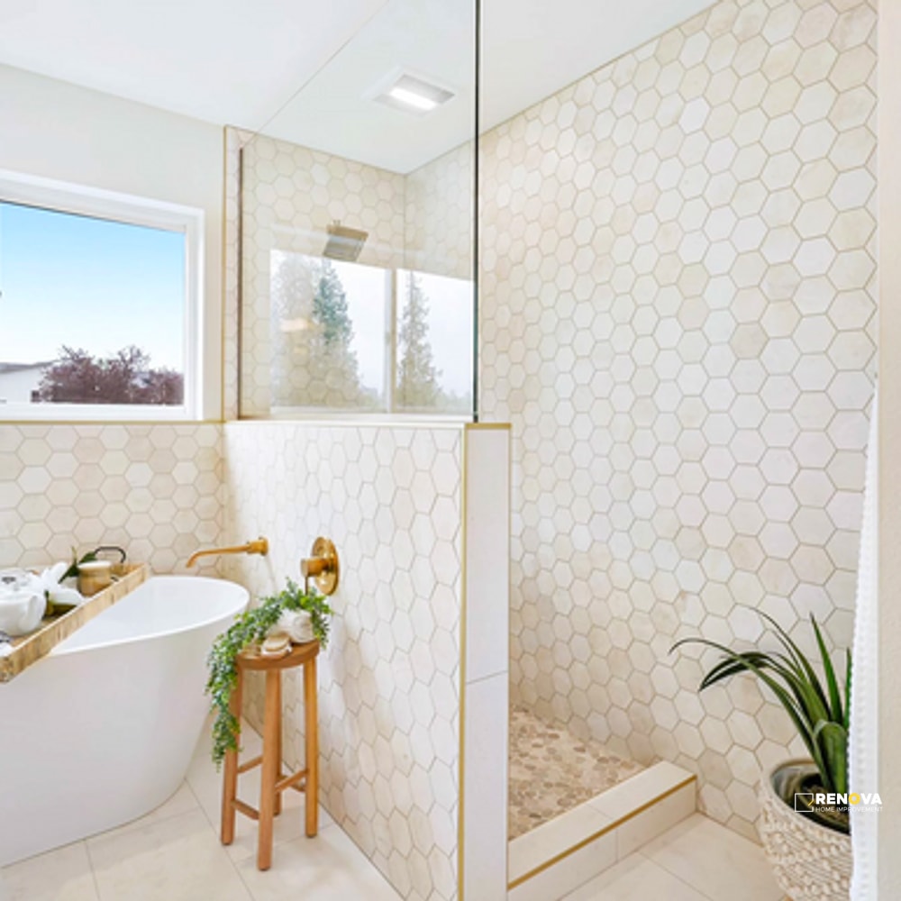 TERRA NOVA HONED HEX MOSAIC 4" - 2