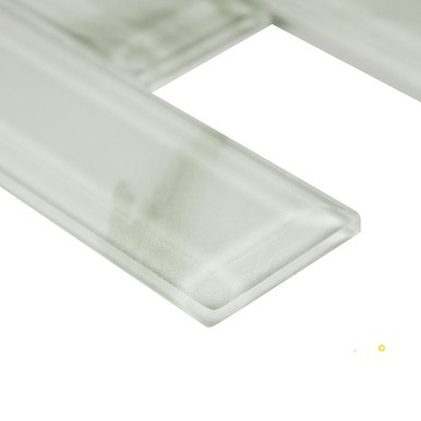 IVORY AMBER BEVELED SUBWAY 8MM - 4