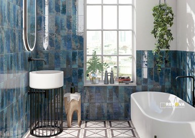 MARZA COBALT 4X12 GLOSSY ( 11.22 SF PER BOX ) - 4