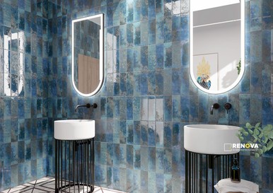 MARZA COBALT 4X12 GLOSSY ( 11.22 SF PER BOX ) - 2