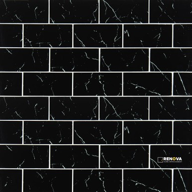 NERO MARQUINA GLASS 3X6X8MM ( 5 SF PER BOX ) - 3