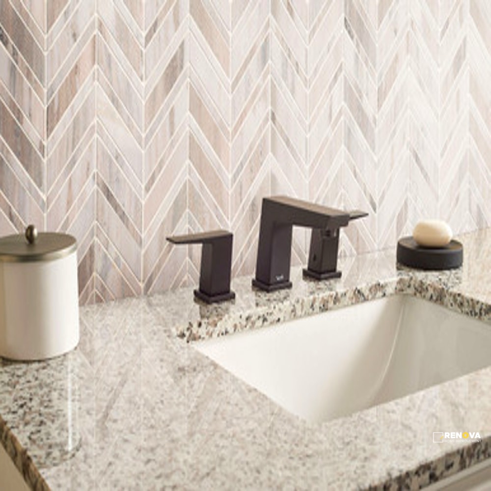 PALISANDRO POLISHED CHEVRON MOSAIC 10MM - 4