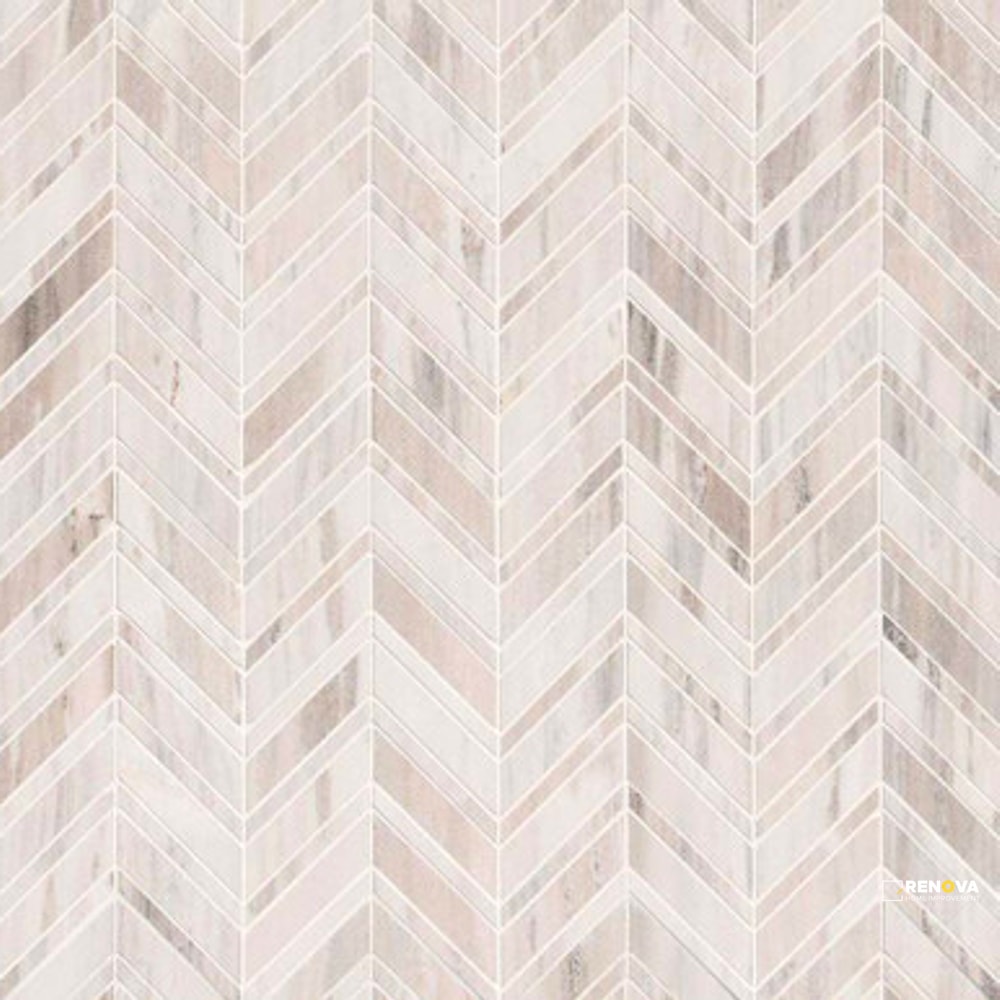 PALISANDRO POLISHED CHEVRON MOSAIC 10MM - 5