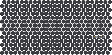 KEYSTONES MATTE PENNY ROUNDS MOSAIC GRP2 - 10X22