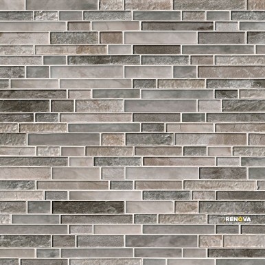 SAVOY GLASS INTERLOCKING PATTERN MOSAIC 8MM - 2