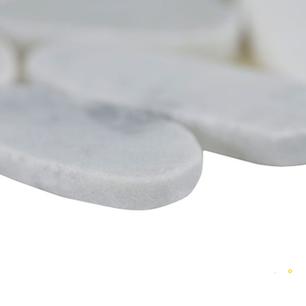 SLICED CARRARA WHITE PEBBLE - 4