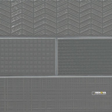 URBANO GRAPHITE 3D MIX 4X12 GLOSSY ( 9.69 SF PER BOX ) - 6