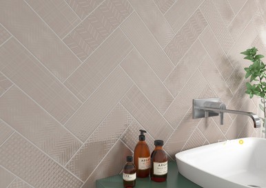 URBANO WARM CONCRETE 3D MIX 4X12 GLOSSY ( 9.69 SF PER BOX ) - 3