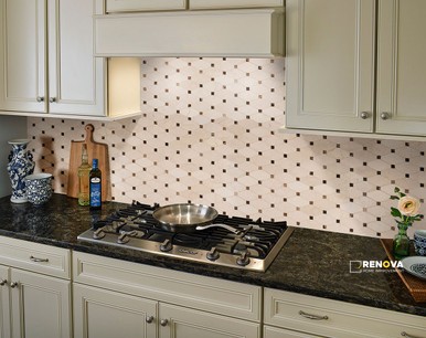 VALENCIA BLEND ELONGATED OCTAGON MOSAIC 10MM - 2