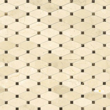VALENCIA BLEND ELONGATED OCTAGON MOSAIC 10MM - 5