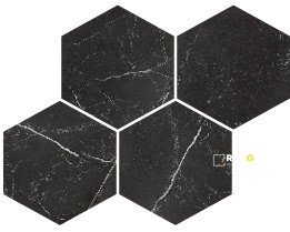 VIENNA POLISHED HEXAGON MOSAIC 6IN - 3