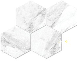 VIENNA HONED HEXAGON MOSAIC 6IN