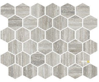 VIENNA HONED HEXAGON MOSAIC 2IN - 2
