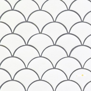 RETRO BIANCO SCALLOP 6MM GLOSSY ( 13.65 SF PER BOX ) - 5