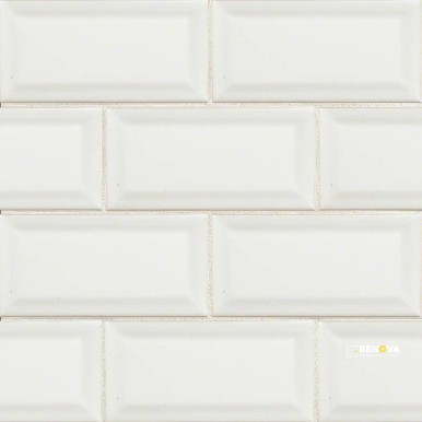WHITE GLOSSY 3X6 BEVELED ( 10.648 SF PER BOX ) - 4